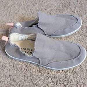Vionic Beach Gray Slip On Shoes